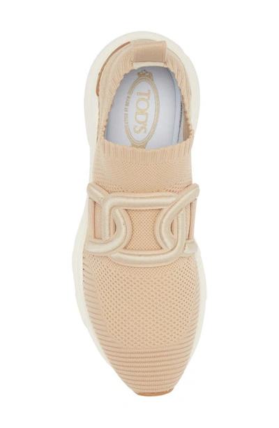 Shop Tod's Kate Chain Detail Slip-on Sneaker In Light