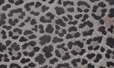 Shop Noisy May Carrie Leopard Print Long Sleeve Top In Grey Leopard