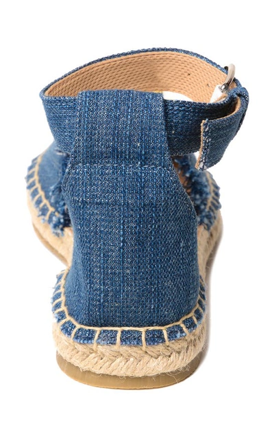 Shop Minnetonka Prima Espadrille Sandal In Blue Denim