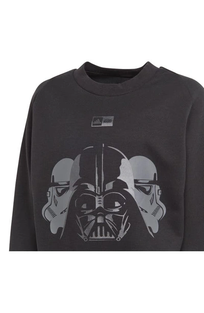 Shop Adidas Originals X Star Wars™ Kids' Z.n.e. Sweatshirt & Joggers Set In Black