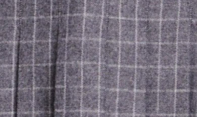 Shop Maje Jocelyn Windowpane Check Pleated Miniskirt In Grey