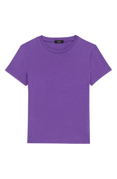 Shop Theory Tiny Apex Organic Pima Cotton T-shirt In Bright Peony