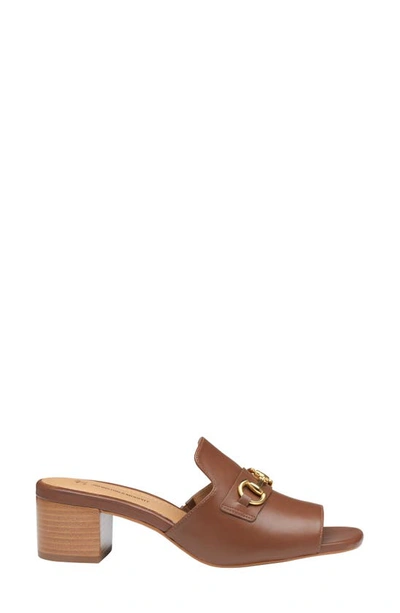 Johnston & Murphy Edith Block Heel Sandal In Cognac Glove