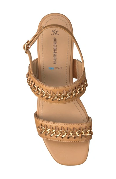 Shop Johnston & Murphy Lilly Sandal In Tan Glove