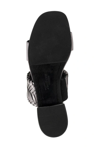 Trotters Nalane Slide Sandal In Pewter