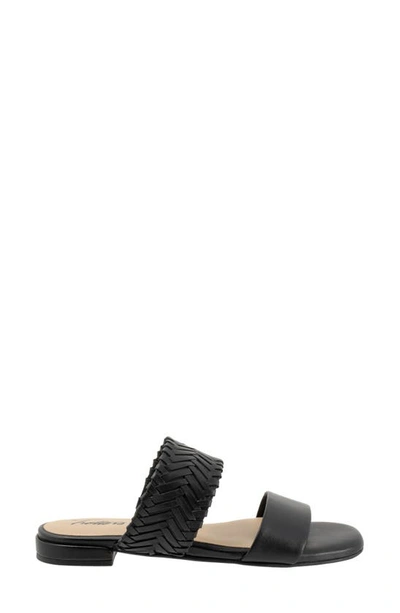 Shop Trotters Nalane Slide Sandal In Black