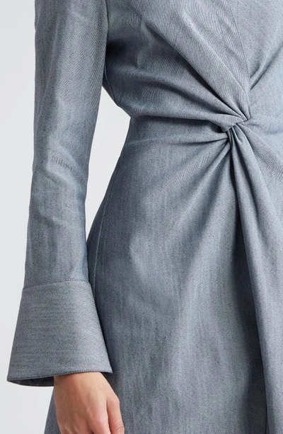 Cinq À Sept Cinq A Sept Mckenna Denim Cotton Dress In Light Indigo