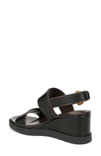 Shop Vince Roma Slingback Platform Wedge Sandal In Black