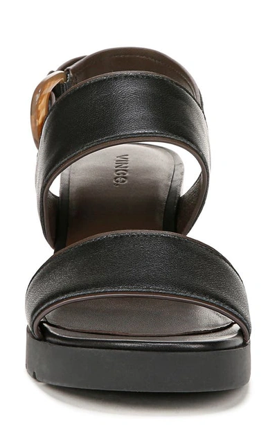 Shop Vince Roma Slingback Platform Wedge Sandal In Black