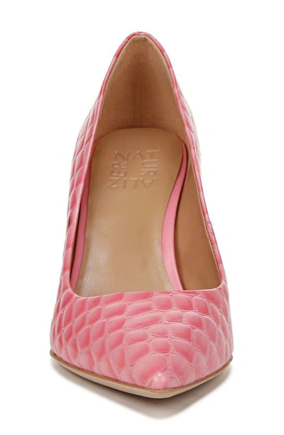 Shop Naturalizer Anna Pointed Toe Pump In Flamingo Pink Leather