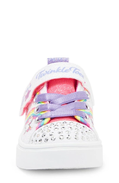 Skechers Twinkle Sparks Light-up Sneaker In White/ Multi