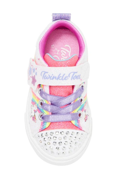 Shop Skechers Twinkle Sparks Light-up Sneaker In White/ Multi