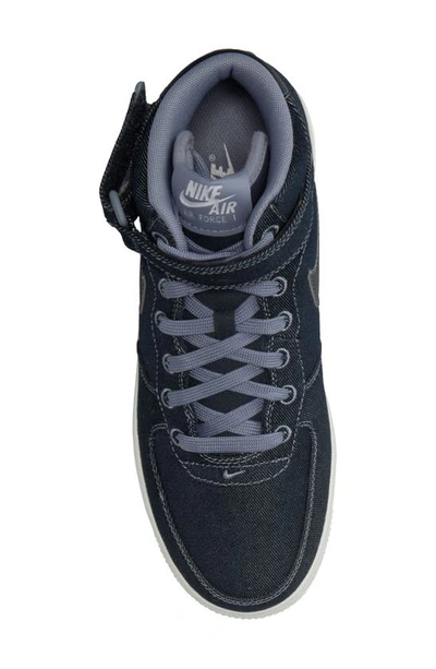 Nike Women's Air Force 1 '07 Mid Shoes In Obsidian/ Summit White