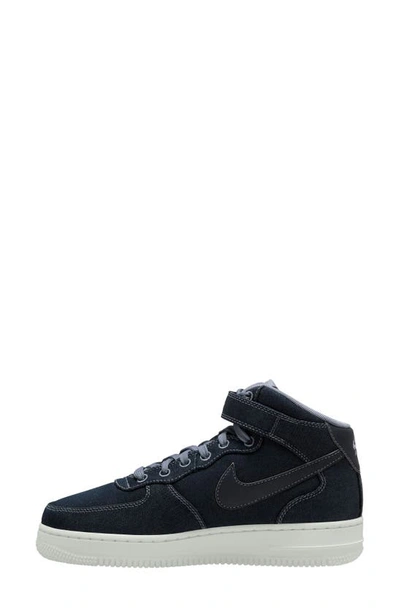 Nike Women's Air Force 1 '07 Mid Shoes In Obsidian/ Summit White