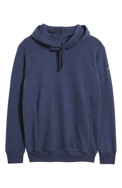 Shop Alo Yoga The Triumph Hoodie In Navy