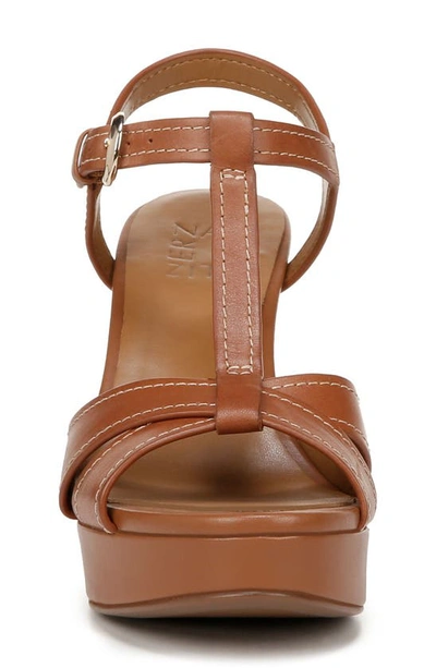 Shop Naturalizer Marnie Ankle Strap Platform Sandal In English Tea Leather