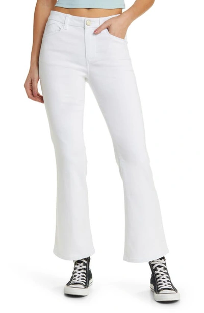 Shop 1822 Denim High Waist Slim Flare Jeans In White