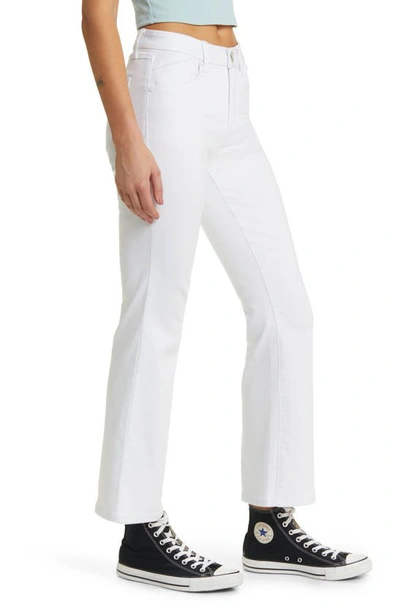 Shop 1822 Denim High Waist Slim Flare Jeans In White