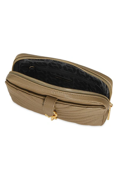 Shop Rebecca Minkoff Edie Leather Belt Bag In Surplus