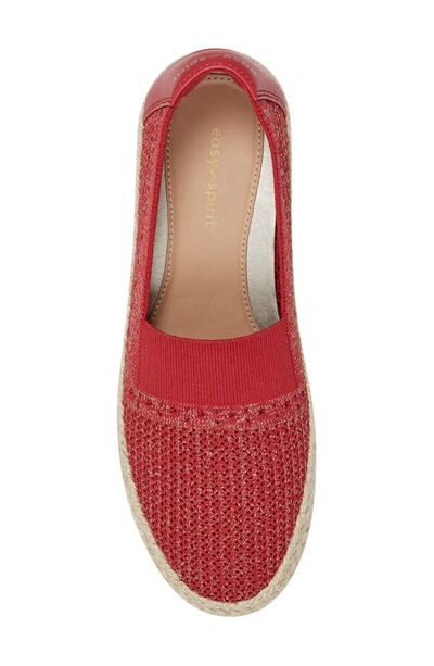 Easy Spirit Hassie Espadrille Flat In Red