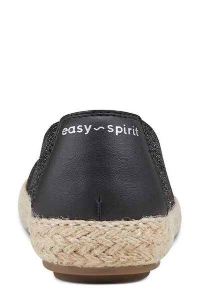 Easy Spirit Women's Hassie Slip-on Round Toe Casual Espadrilles In Black