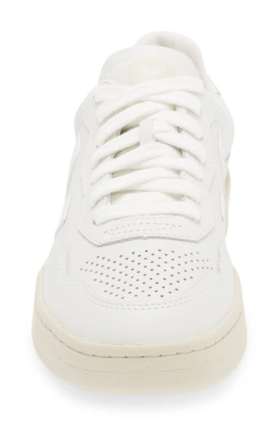 Veja V-90 O. T. Leather Sneaker In Extra White