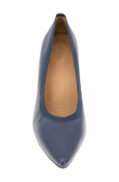 Gentle Souls By Kenneth Cole Dionne Pointed Toe Pump In Navy