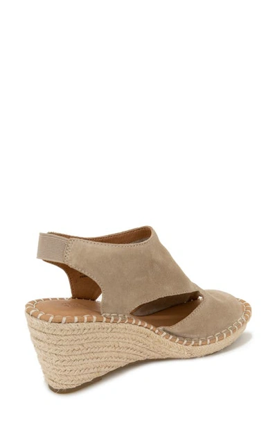 Gentle Souls By Kenneth Cole Cody Espadrille Wedge Sandal In Mushroom Suede