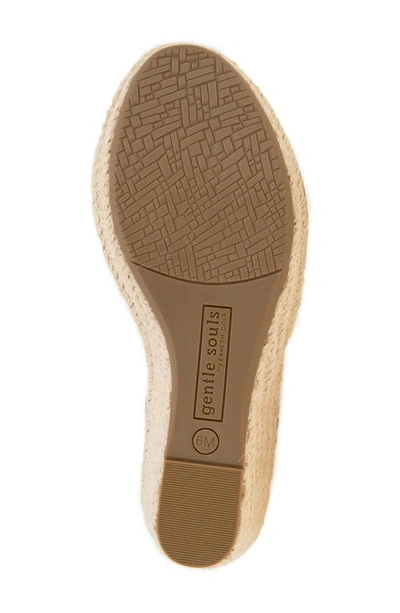 Gentle Souls By Kenneth Cole Cody Espadrille Wedge Sandal In Mushroom Suede
