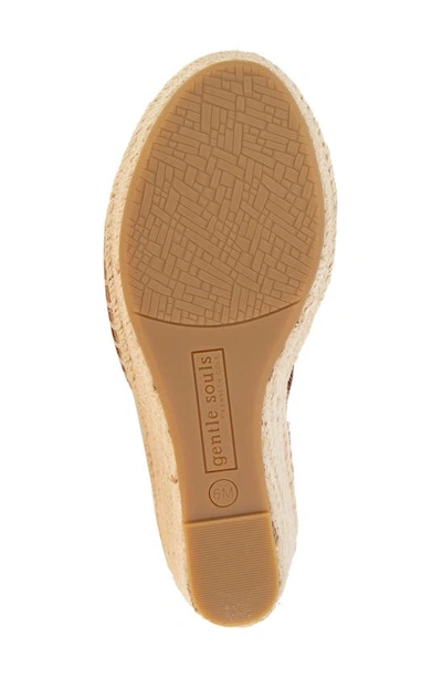 Shop Gentle Souls By Kenneth Cole Cody Espadrille Wedge Sandal In Luggage