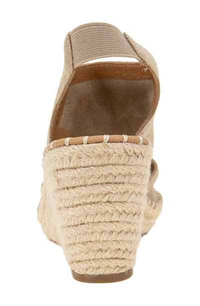 Gentle Souls By Kenneth Cole Cody Espadrille Wedge Sandal In Mushroom Suede