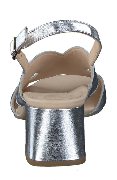 Shop Paul Green Remy Slingback Sandal In Aluminum Metallic Nappa
