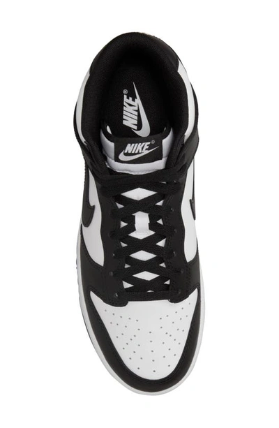 Shop Nike Dunk Mid Basketball Sneaker In White/ Black/ White/ Black