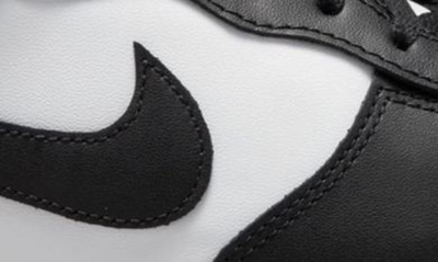 Shop Nike Dunk Mid Basketball Sneaker In White/ Black/ White/ Black