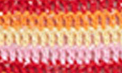 Capittana Lucy Reversible Crochet Bikini Bottoms In Pink Multicolor