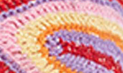 Capittana Lucy Crochet Bikini Top In Purple Multicolor