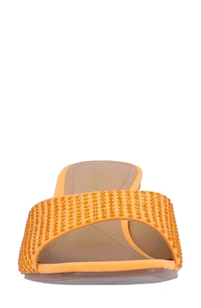 J. Reneé Coralie Wedge Slide Sandal In Tangerine