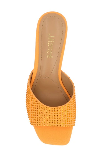 J. Reneé Coralie Wedge Slide Sandal In Tangerine
