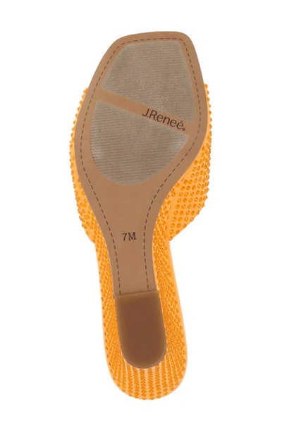 J. Reneé Coralie Wedge Slide Sandal In Tangerine