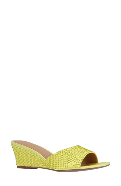 Shop J. Reneé Coralie Wedge Slide Sandal In Yellow