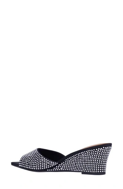 J. Reneé Coralie Wedge Slide Sandal In Black