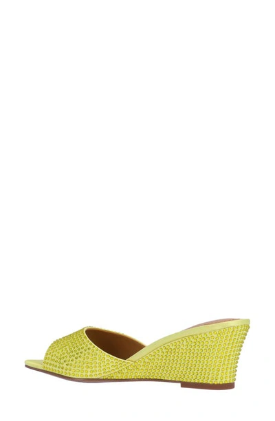 J. Reneé Coralie Wedge Slide Sandal In Yellow