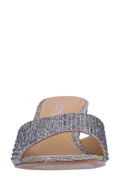 J. Reneé Coralie Wedge Slide Sandal In Pewter