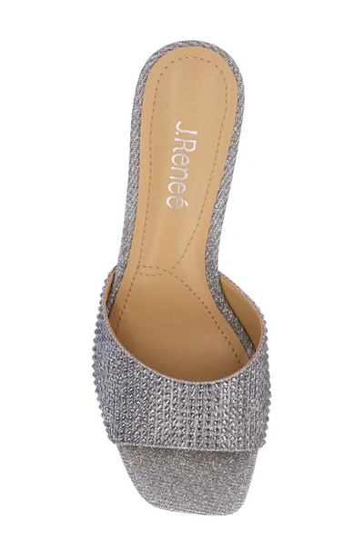 J. Reneé Coralie Wedge Slide Sandal In Pewter