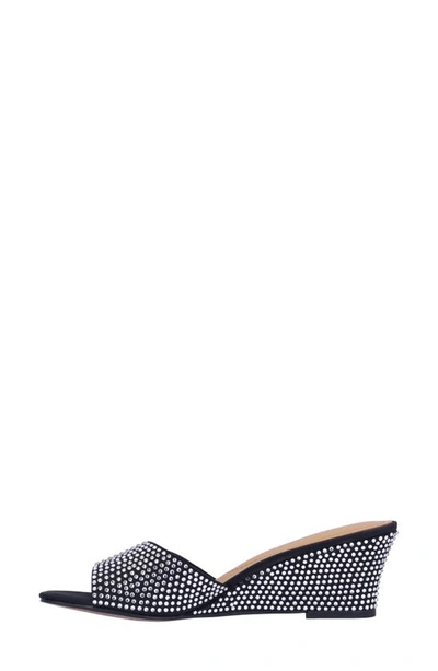 J. Reneé Coralie Wedge Slide Sandal In Black