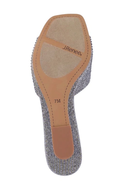 J. Reneé Coralie Wedge Slide Sandal In Pewter