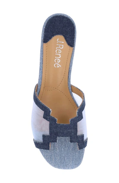 J. Reneé Amorra Slide Sandal In Blue