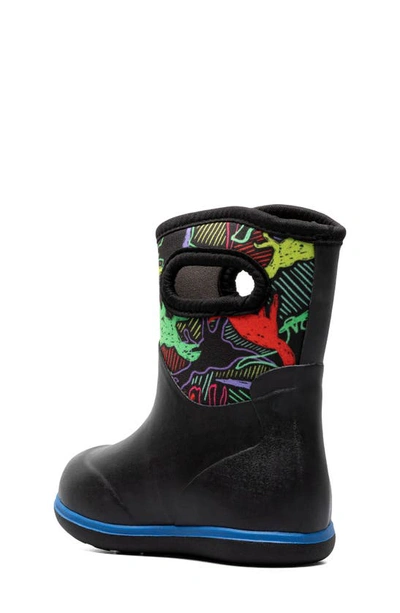 Shop Bogs Kids' Classic Solid Waterproof Rain Boot In Black Multi