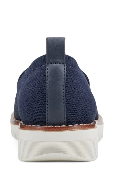 Easy Spirit Women's Vanessa Textured Slip On Sneakers In Dark Blue