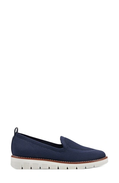 Easy Spirit Women's Vanessa Textured Slip On Sneakers In Dark Blue